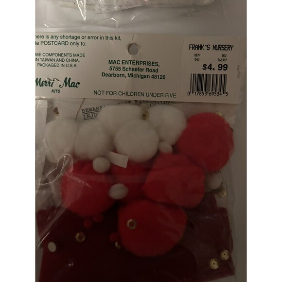 Merri Mac Decorate Your Own Christmas Kits Vintage Lot of 8 NEW SEALED - Picture 14 of 16